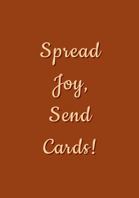 Spread Joy, Send Cards sign