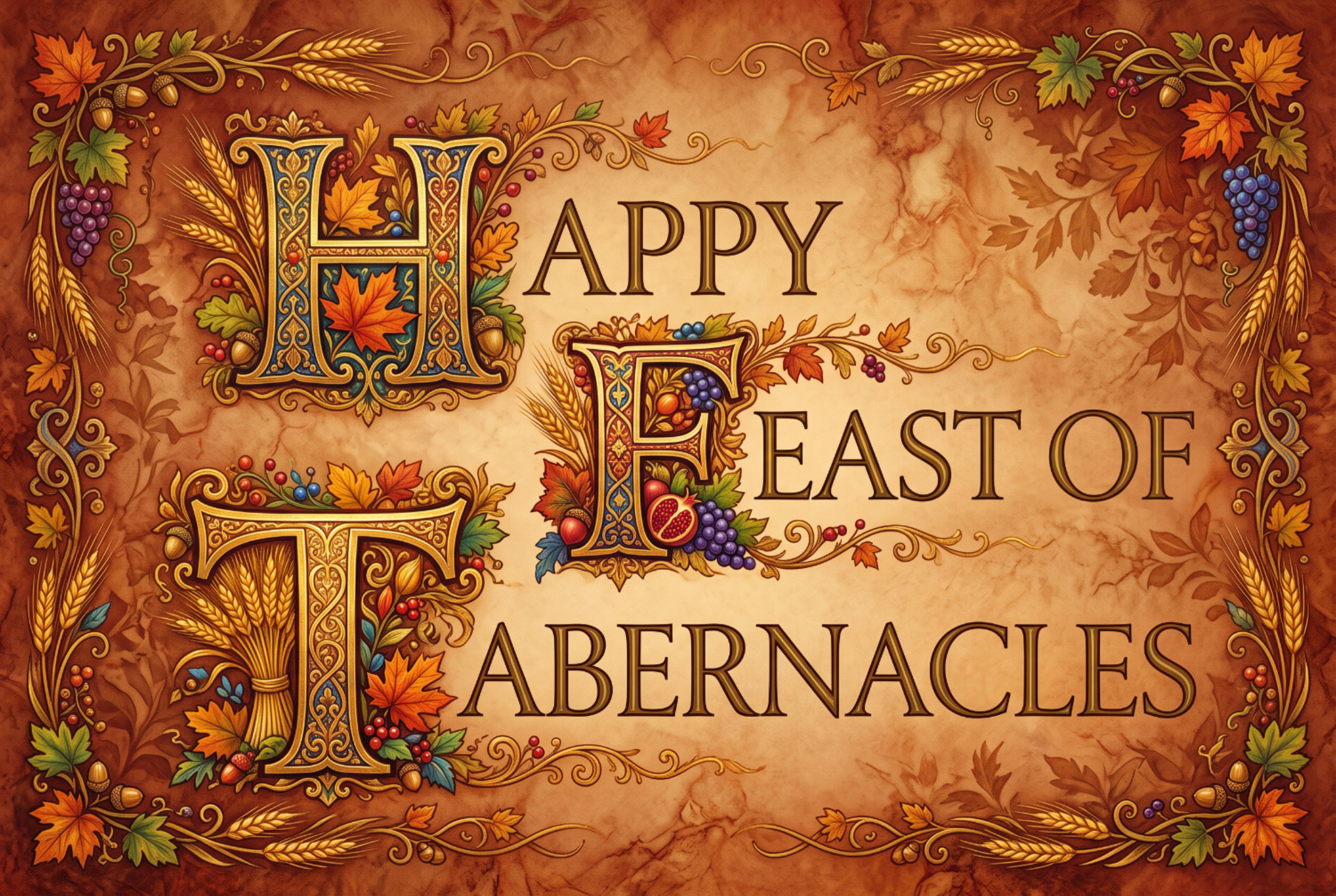 Illuminated Letters Feast e-Card
