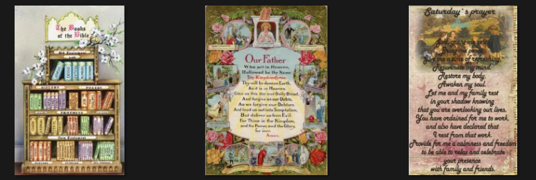 Thumbnail previews of newly released eCards with restored antique artwork for covers