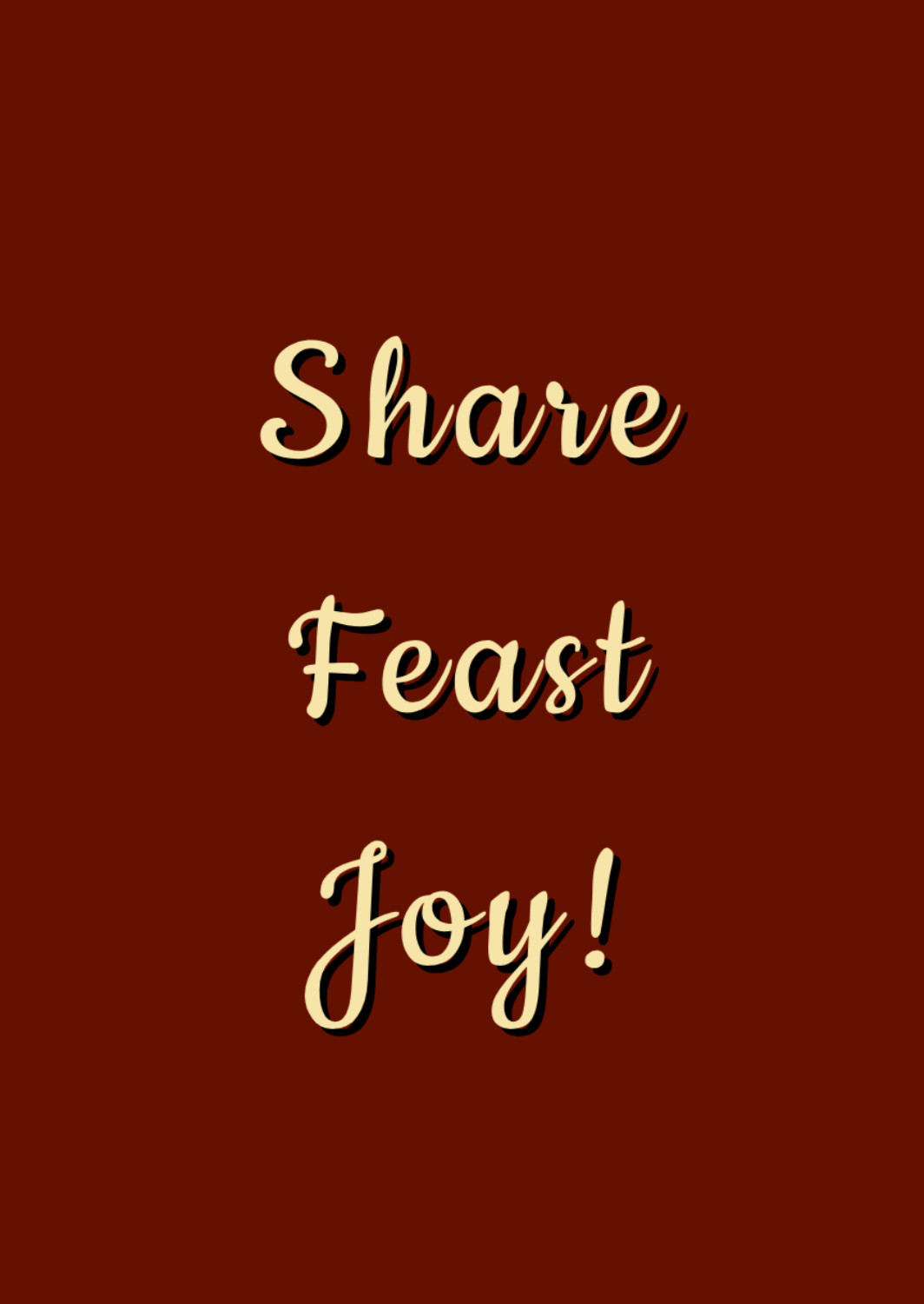 Share Feast Joy!
